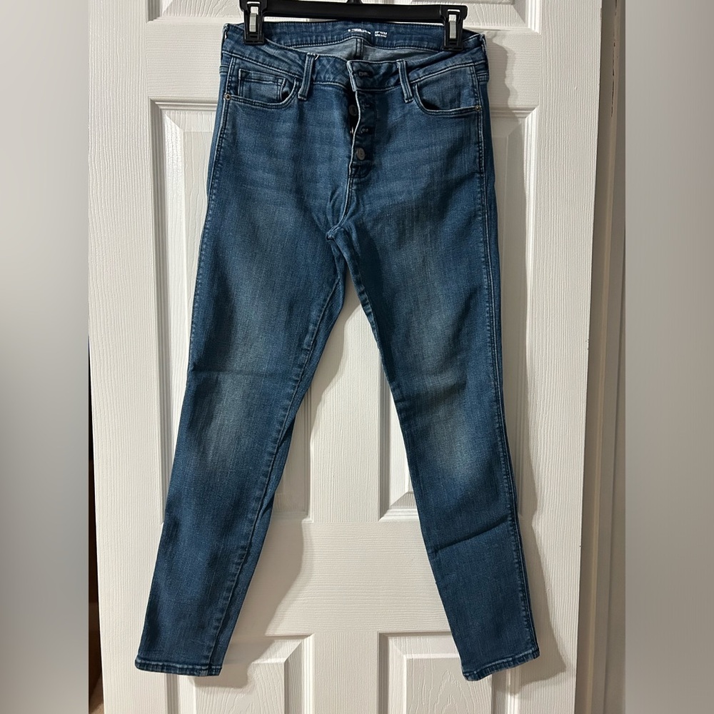 Old Navy Rockstar Super Skinny Mid-wash Women’s Jeans Stretch